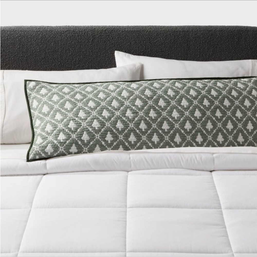Body Pillow Cover Reversible Matelassé Green Tree from Threshold™
